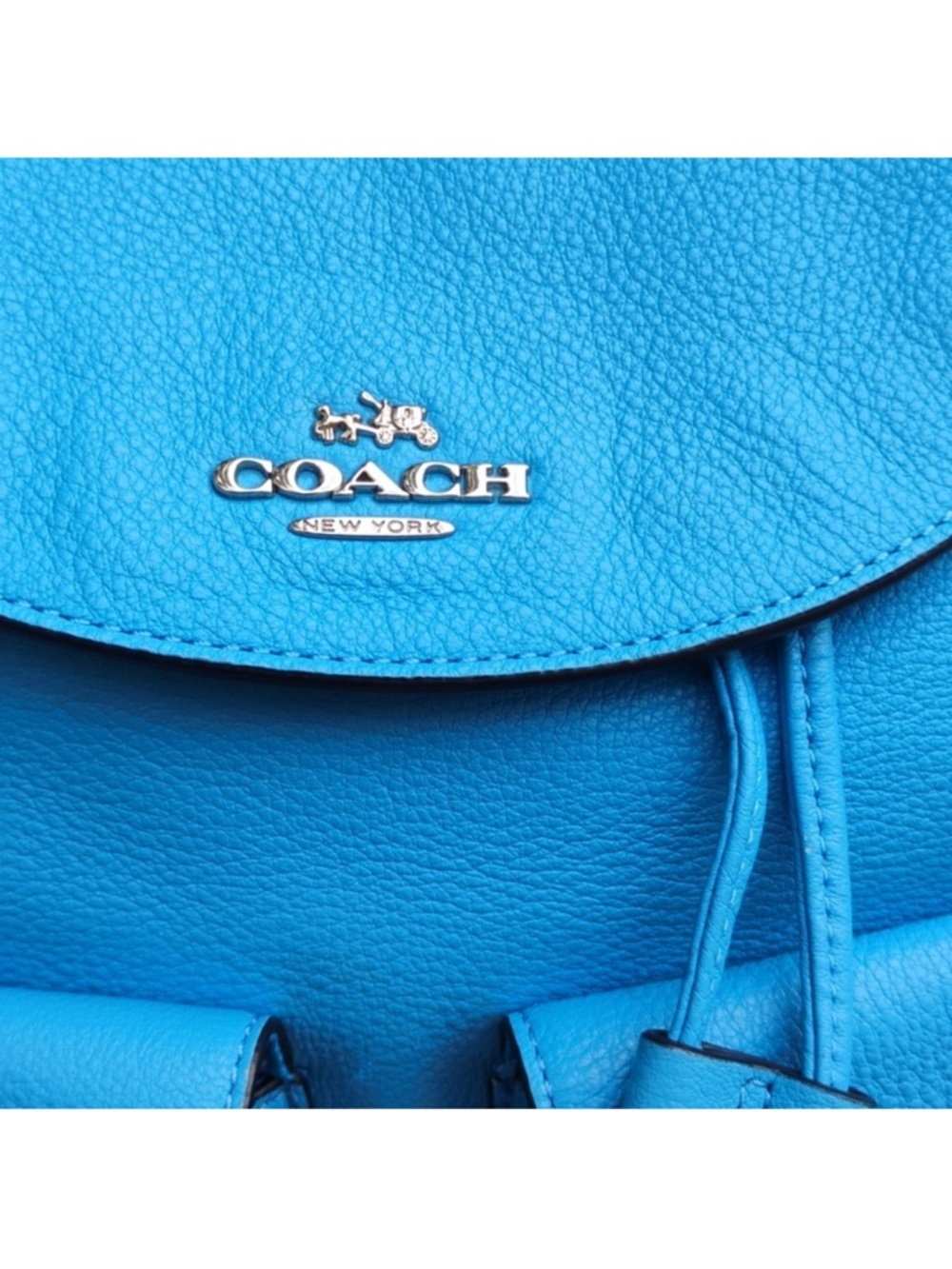 Coach gorgeous Billie Pebble leather like new backpack free shipping - Picture 5 of 16